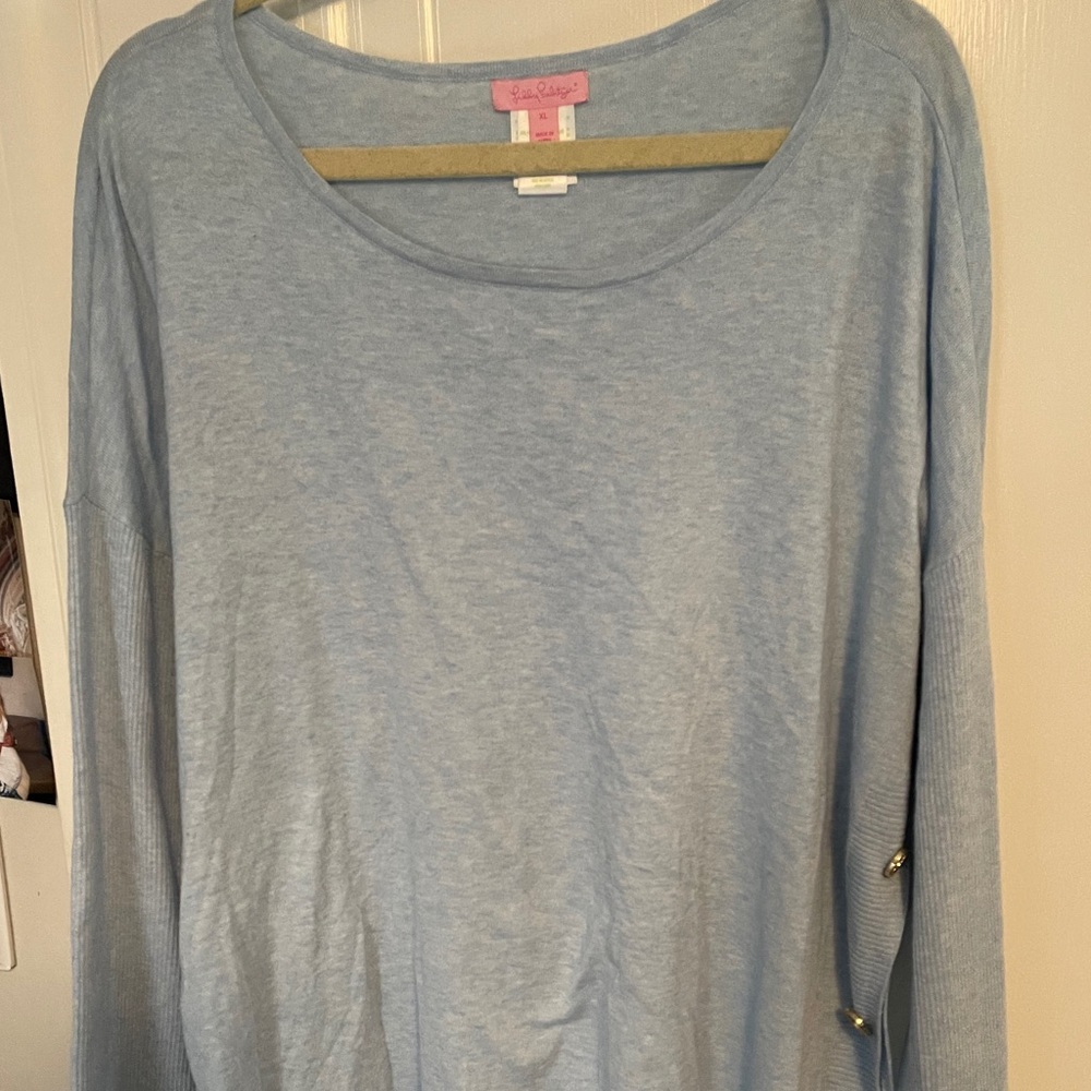 Lilly Pulitzer light blue sweater